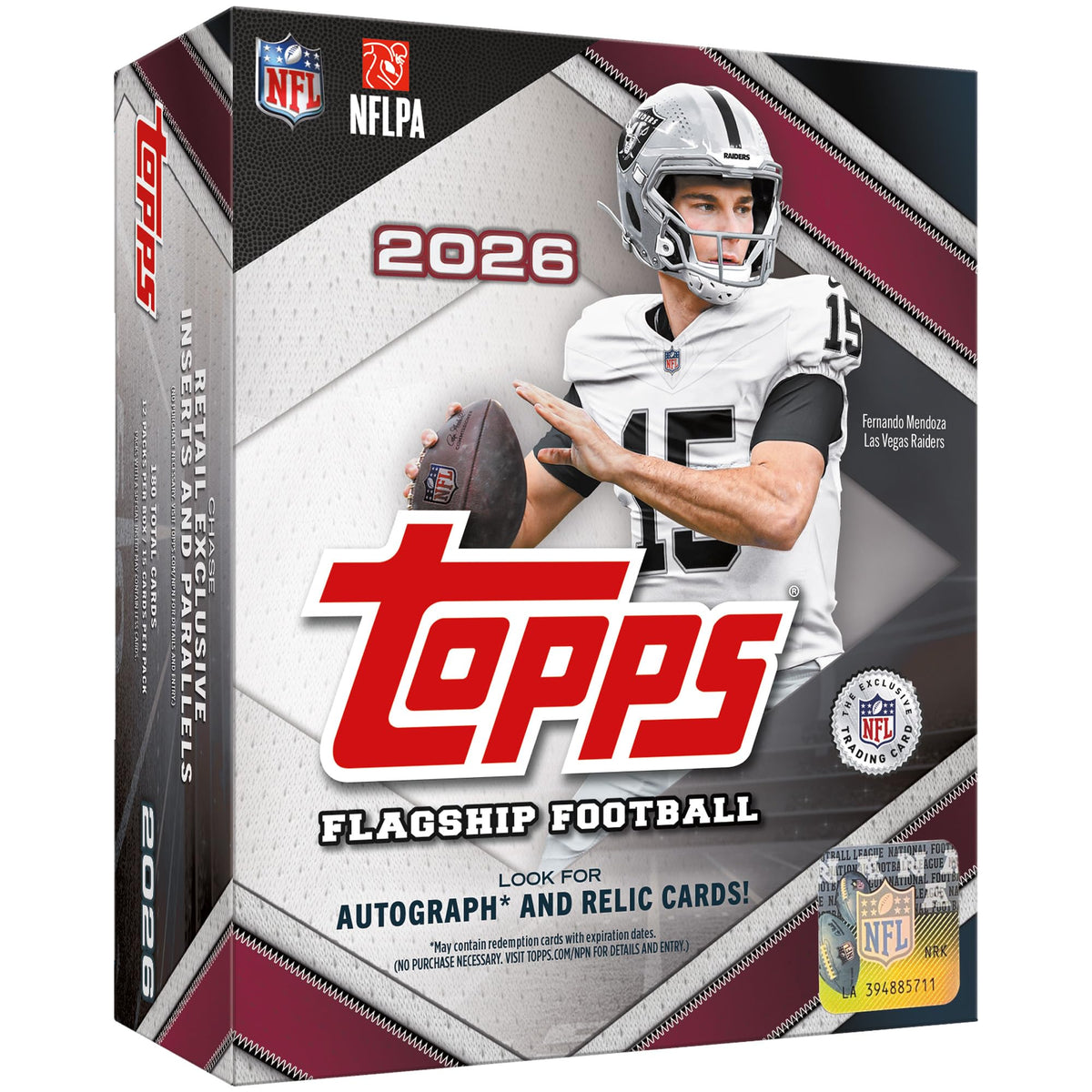 2026 Topps NFL Flagship Football - Factory Sealed - Mega Box