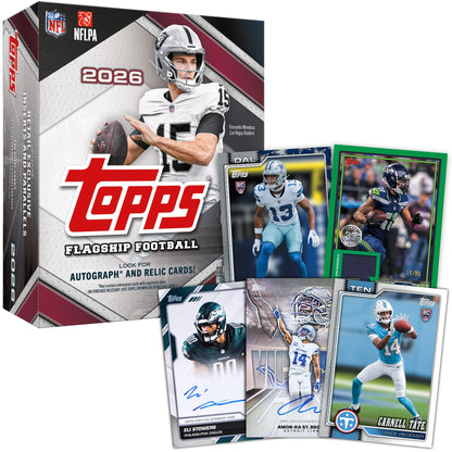 2026 Topps NFL Flagship Football - Factory Sealed - Mega Box